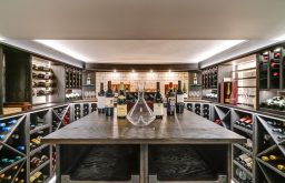 wine on top of table, cellar, hotel