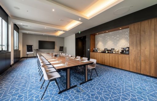 boardroom, modern meeting room, self-contained area