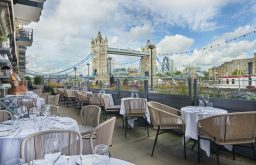 outdoor event space, view of Tower Bridge