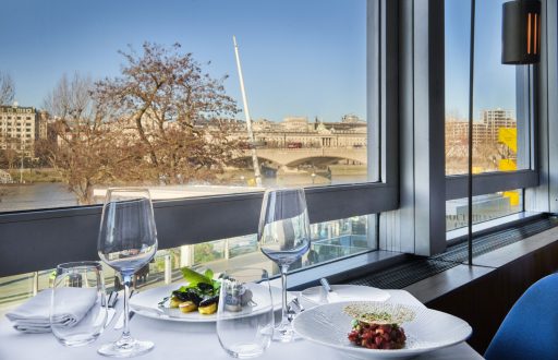 table for two, dining, window view