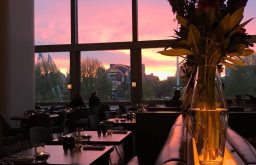 sunset view in the skylon